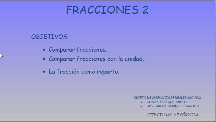 Fracciones 2 | Recurso educativo 33483