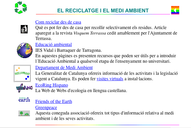 El reciclatge i el medi ambient | Recurso educativo 33947