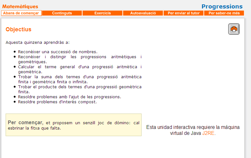 Progressions | Recurso educativo 34611