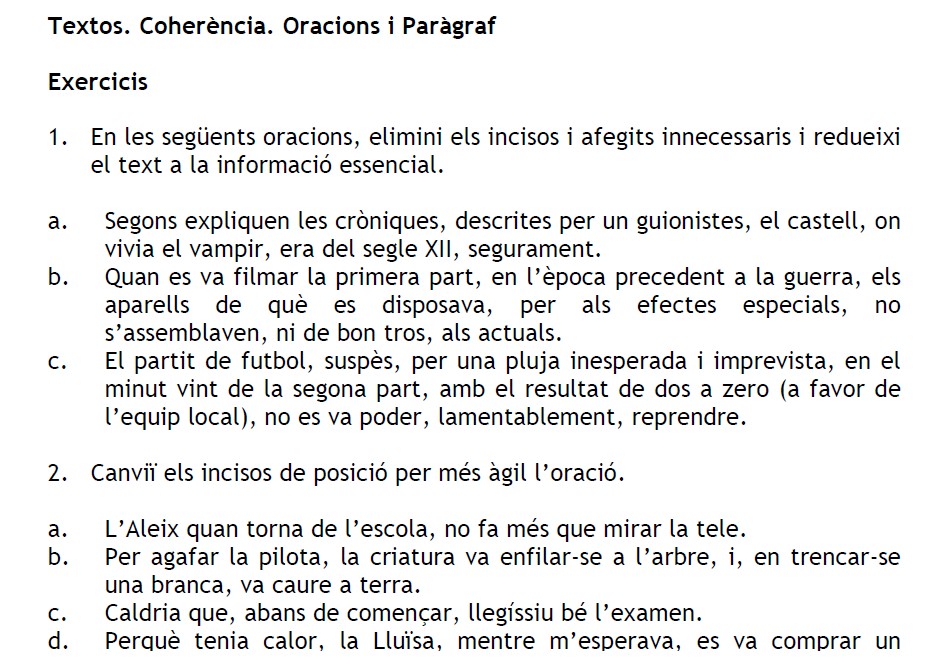 La coherència | Recurso educativo 34985