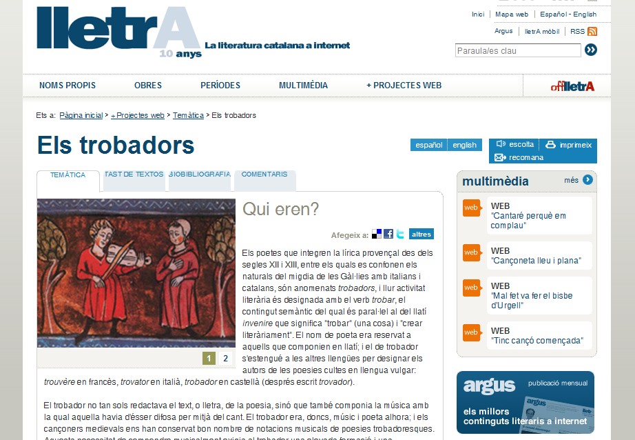 Els trobadors | Recurso educativo 35309