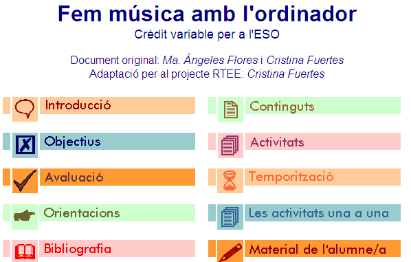 Fem música amb l'ordinador | Recurso educativo 37168