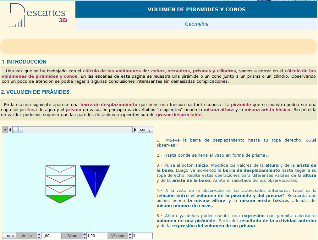 Volumen de pirámides | Recurso educativo 37472
