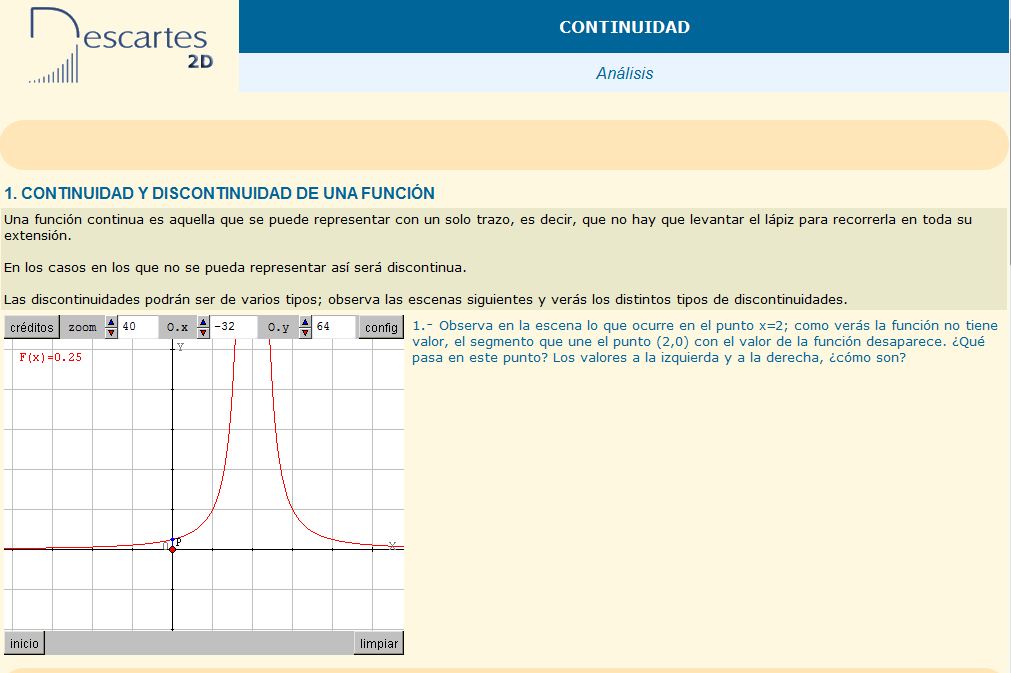 Continuidad de una función | Recurso educativo 37507