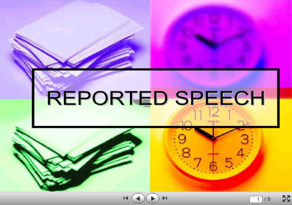 Reported speech | Recurso educativo 37731