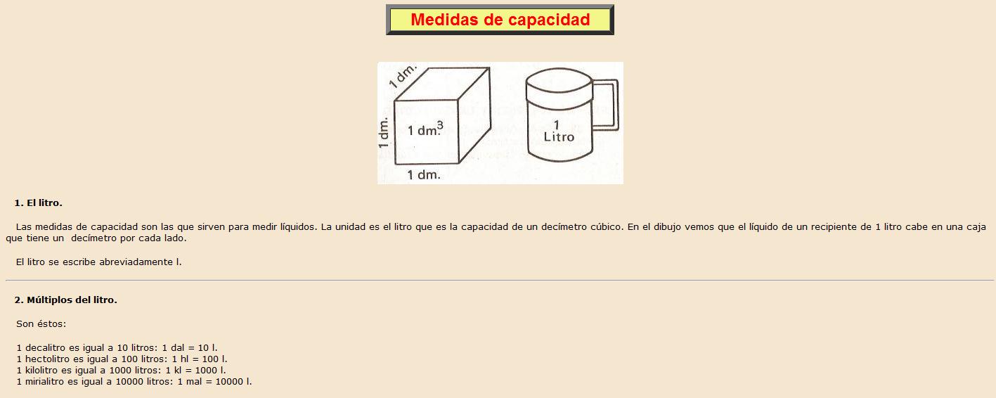 Medidas de capacidad | Recurso educativo 38009