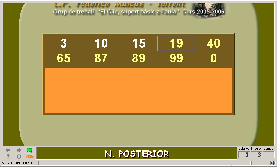 El nombre posterior i l'anterior | Recurso educativo 39113