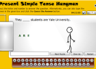 Present simple tense verbs hangman | Recurso educativo 40899