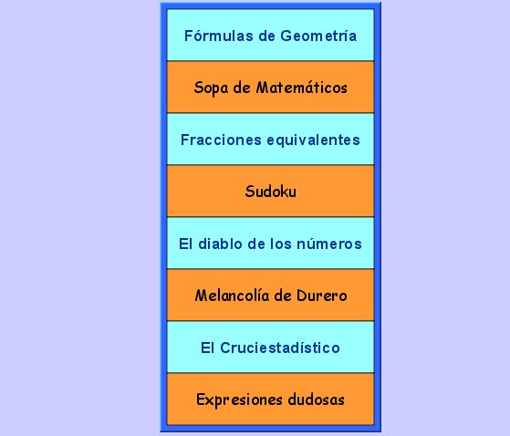 Actividades variadas | Recurso educativo 42529