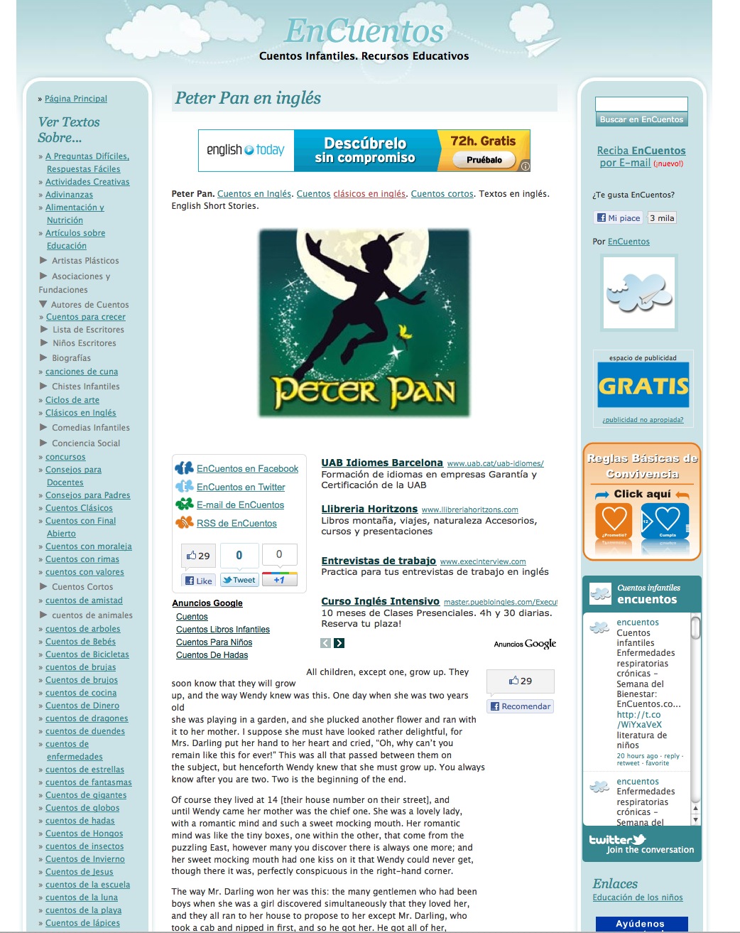 Peter Pan | Recurso educativo 43736