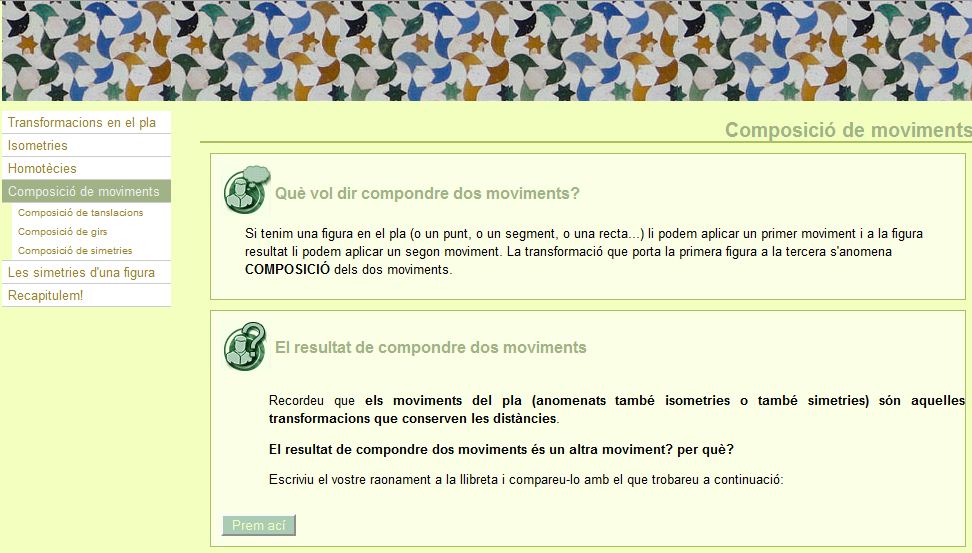 Composició de moviments | Recurso educativo 45818