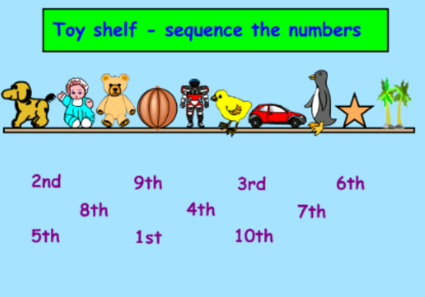 Ordinal numbers to ten | Recurso educativo 46645