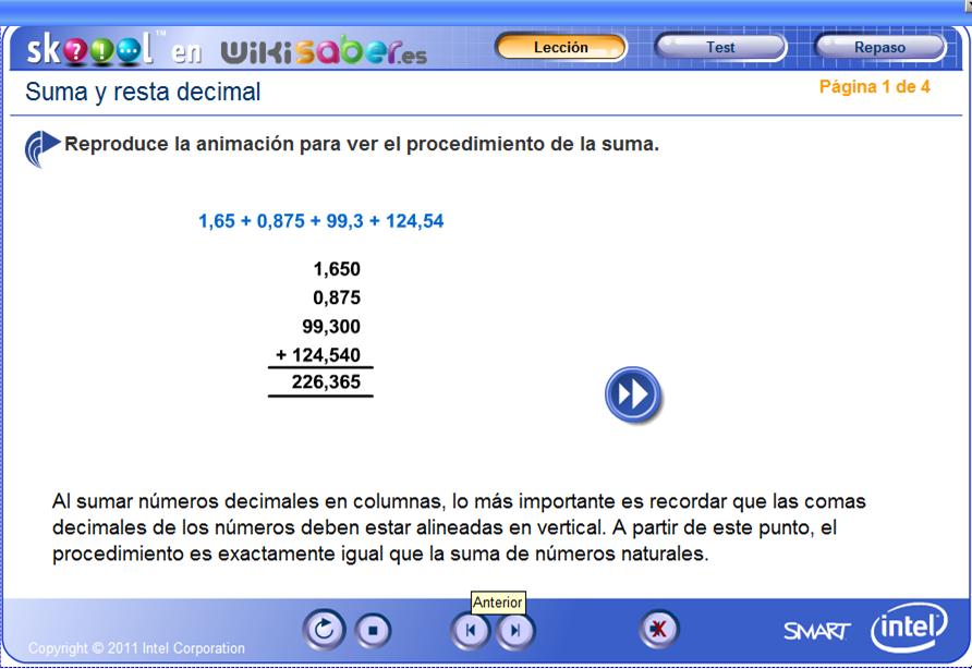 Suma y resta con decimales | Recurso educativo 47706