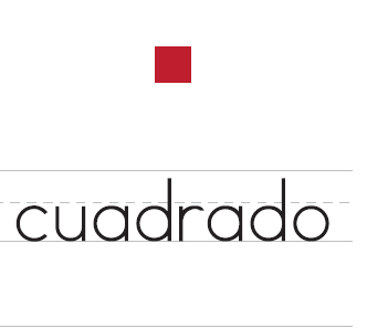 Lectoescritura de palabras: figura de cuadrado | Recurso educativo 50470