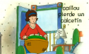 Caillou pierde un calcetín | Recurso educativo 55564