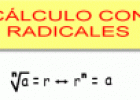 Cálculo con radicales | Recurso educativo 21217