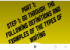 Types of writing | Recurso educativo 24594