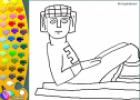 ¡A Colorear!: Estatua Chac Mool | Recurso educativo 26870