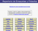 Repertorio de Ensayistas y Filósofos | Recurso educativo 33072