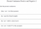 Present continuous: Positive and negative form (2) | Recurso educativo 62314