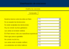 Clasificación de oraciones | Recurso educativo 63427