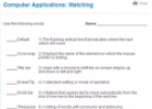 Computer applications: Matching | Recurso educativo 69015