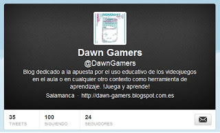 Dawn Gamers: Dawn Gamers también en twitter | Recurso educativo 89732