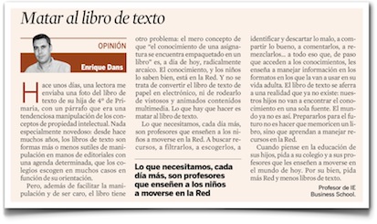 Matar al libro de texto. | Recurso educativo 90358