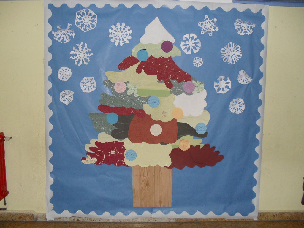 Árbol navideño Patchwork | Recurso educativo 92120