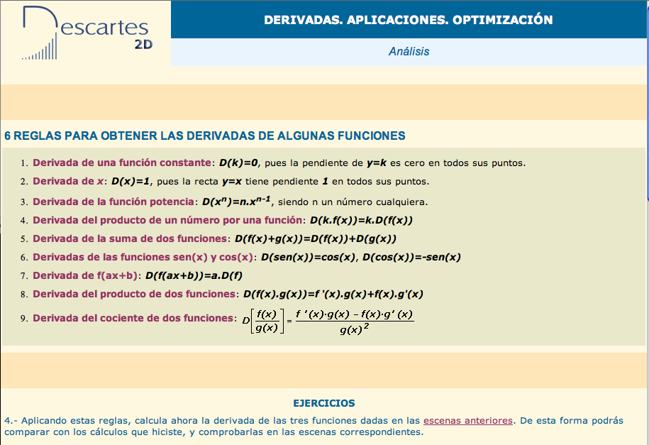 6. Reglas para obtener las derivadas de algunas funciones | Recurso educativo 92216