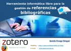 Zotero. Herramienta informática libre para la gestión de referencia... | Recurso educativo 103742