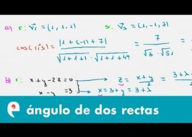 Ángulo de dos rectas (ejercicio) | Recurso educativo 109330