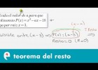 Teorema del Resto (ejercicio 1) | Recurso educativo 110047