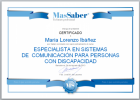 Curso de Especialista en sistemas de comunicación para personas con | Recurso educativo 114030