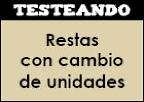 Restas con cambio de unidades | Recurso educativo 352204