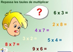 Repàs de les taules de multiplicar | Recurso educativo 731327