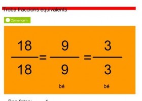 Trobem fraccions equivalents | Recurso educativo 731470