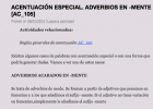 Acentuación de los adverbios en -mente | Recurso educativo 727392