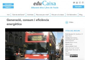 Generació, consum i eficiència energètica. | Recurso educativo 737685