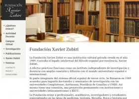 Fundación Xavier Zubiri | Recurso educativo 745187