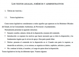 Los textos legales, jurídicos y administrativos | Recurso educativo 745743