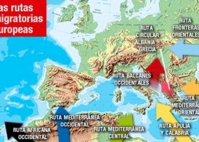 Principales rutas de la inmigración ilegal hacia Europa | Recurso educativo 745860