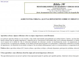 Agricultura urbana: algunhas reflexións sobre a súa orixe e importancia actual | Recurso educativo 753498