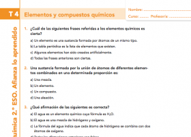 Elementos y compuestos químicos | Recurso educativo 744953