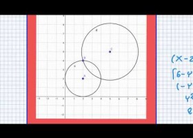 Cómo encontrar la intersección entre dos circunferencias | Recurso educativo 766915