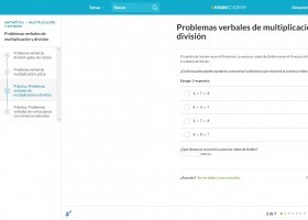 Problemas verbales de multiplicación y división | Recurso educativo 769901