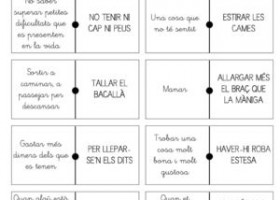 Domino de frases fetes i sentits | Recurso educativo 770830