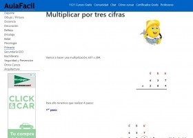 Multiplicar por tres cifras | Recurso educativo 772563