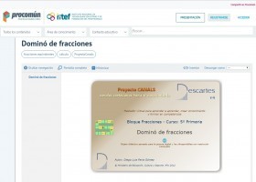 Dominó de fracciones | Recurso educativo 774688