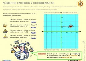 Números enteros y coordenadas | Recurso educativo 775859